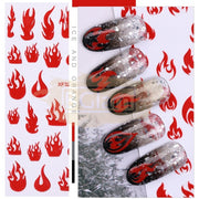 Nail Flame Stickers - Available in 9 variants
