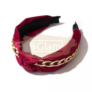 Clarmer Knotted Chain Wide headband Design 18