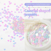 Colorful Shaped Nail Sequins Available in 6 designs