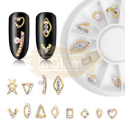 Hollow Metal Nail Art Decoration - Available in 5 designs