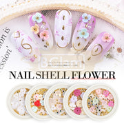 Nail Shell Flower Nail Decoration Available in 2 designs