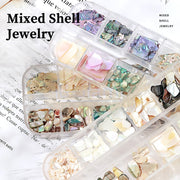 Nail Art Mixed Shell Jewelry Decoration Set - Available in 15 designs