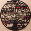 6-Tier Tree Wall-Mounted Nail Polish Metal Display Rack 95cm - Black (rack only)