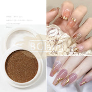 Aurora Holographic Nail Powder Available in Gold & Silver
