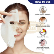 Inatur Sheet Mask - Collagen - Fine lines Filler, 3D Express Lifting & Anti-Aging
