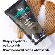 mCaffeine Coffee Espresso Face Scrub 75 g | Deep Exfoliation | Energizes Skin | Blackhead & Whitehead Remover | Women & Men