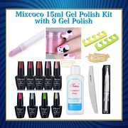 Mixcoco 15Ml Gel Polish Kit With 9