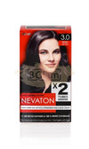 Nevaton Permanent Hair Color Cream Set (2 Tubes+Oxidation) - 3.0 Dark Brown