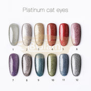 Mixcoco Soak-Off Gel Polish 15Ml - Platinum Cat Eyes Collection Nail