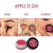 Inatur Lip & Cheek Tint - Coral - Apply on Eyes, Lips & Eyelids