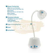 Lotus Hands-Free LED Nail Lamp 24W - White