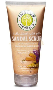 Inatur Face Scrub 150g - Sandal - Deep Cleansing & Unclog Pores,  Brings Fairness & Glow