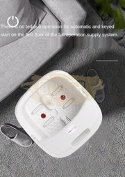 Foldable Foot Tub with heat & massage rollers (No bubble massage function. No remote)