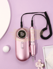 Portable Rechargeable Nail Drill Machine with LCD Display 30, 000 RPM Pink