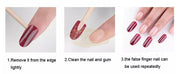 Color Nail Tips | Full Cover | Stiletto | 14 Peach (100 pcs/box)