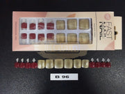 Fast Quick Press On Nail Set for Toes - Exquisite Series - B96 (24 pieces/box)