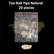 Toe Nail Tips Natural 20 Tips