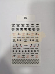 Nail Stickers Designer Collection VDSM-J 07 Chanel