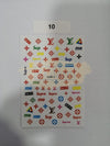 Nail Stickers Designer Collection VDSM-J 10 LV/Supreme