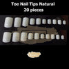 Toe Nail Tips Natural 20 Tips