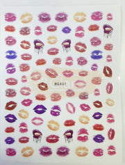 Nail Stickers Hearts, Love and Lips - Available in 23 designs