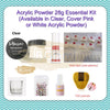 Acrylic Essential Kit (Available in Clear, Cover Pink or White Acrylic Powder)