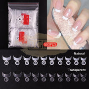 Short French Nail Tips - Clear 500 Tips