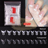 Short French Nail Tips - Clear 500 Tips