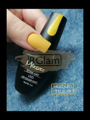 Mixcoco Soak-Off Gel Polish 15Ml - Yellow 023 (Mustard Yellow) Nail