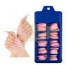 Color Nail Tips | Full Cover | Stiletto | 04 Pink (100 pcs/box)