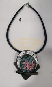 Fashion Jewelry - Necklace M-258 - Black/Pink