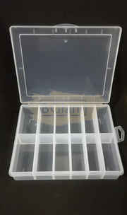 Nail Art Storage Box Clear |  12 Compartments
