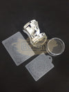 Nail Art Stamper Set (Stamper, Scraper & Stamping Plate) - M-95 - Silver