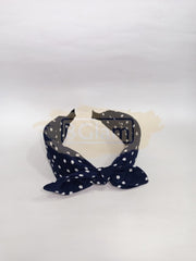 Polka Dot Print Bow Headband Design 13