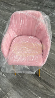Modern Luxury Velvet Accent Chair - Pink