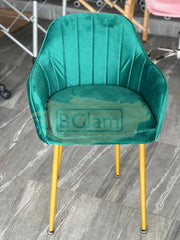 Modern Luxury Velvet Accent Chair - Green