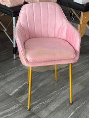 Modern Luxury Velvet Accent Chair - Pink