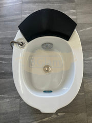 Elongated Pedicure Tub with Massage, Lights & Pull-Out Sprayer