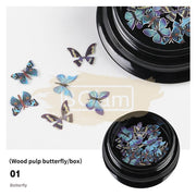 3D Butterfly Patch Design Nail Art Decoration - Available in 4 colors