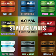 Agiva Hair Styling Wax 03 Matte Look Green