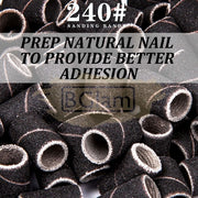 Nail Sanding Bands Black - Fine 240 Grit