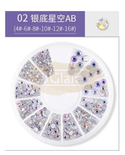 Flatback Nail Rhinestone Wheels - Available in 22 variants