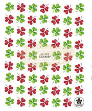 Pop Finger 3D Design Sticker Shamrock Flowers Clover Ginkgo Leaf CL-041