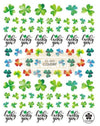 Pop Finger 3D Design Sticker  Shamrock Flowers Clover Ginkgo Leaf CL-043