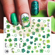 Pop Finger 3D Design Sticker  Shamrock Flowers Clover Ginkgo Leaf CL-044