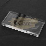 2 in 1 Glass Adhesive Palette Holder with Glue Groove for Eyelash Extension
