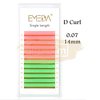 EMEDA Eyelash Extension | Neon Glow in the Dark | 0.07 D Curl | 14mm