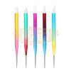 Double Sided Nail Art Tool Set Silicone & Dotting Tool - Rainbow