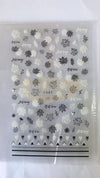 Nail Art Stickers - F661 Black & White