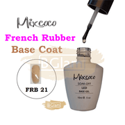Mixcoco Soak-Off Uv French Rubber Base Coat For Gel Polish 15Ml Frb 21 Nail